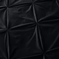 140x200/220 VELVET PINTUCK czarny aksamit kpl pościeli