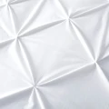 240x200/220 VELVET PINTUCK biały aksamit kpl pościeli
