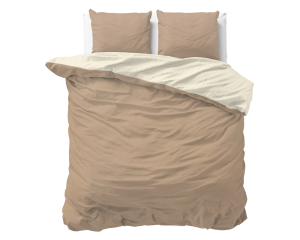 Kpl 200x220 TWIN FACE brąz mikroperkal 