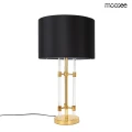 MOXY złoto-czarna lampa stołowa 