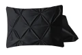 60x70 VELVET PINTUCK 2pack czarne poszewki na poduszkę