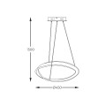 GIRONA lampa wisząca nikiel MD9190-1S-3NT 