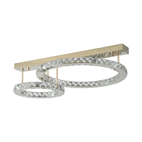 GIRONA złota lampa sufitowa okręgi z kryształami