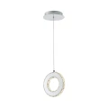 GIRONA srebrna lampa wisząca pojedyncza