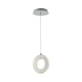 GIRONA srebrna lampa wisząca pojedyncza