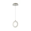 GIRONA srebrna lampa wisząca pojedyncza