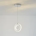 GIRONA srebrna lampa wisząca pojedyncza