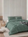 140x200 DORIAN Lazy All-in-one zielony kołdra z poszewką na poduszkę