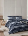 200x200 ANNE Lazy All-in-one niebieski kołdra z poszewką na poduszkę