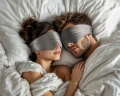 DEEPSLEEP maska do spania - antracyt - JEDWAB