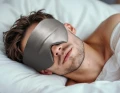 DEEPSLEEP maska do spania - antracyt - JEDWAB