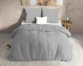 200x220 MENDEZ szary  flanela kpl pościeli