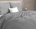 240x220 MENDEZ szary  flanela kpl pościeli
