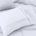 240x200/220 WASHED TUFTED biały  kpl pościeli mikrofibra