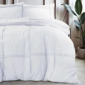 240x200/220 WASHED TUFTED biały  kpl pościeli mikrofibra