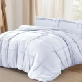 240x200/220 WASHED TUFTED biały  kpl pościeli mikrofibra