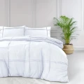 140x200/220 WASHED TUFTED biały  kpl pościeli mikrofibra