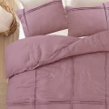 240x200/220 WASHED TUFTED Oud róż  kpl pościeli mikrofibra