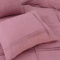 140x200/220 WASHED TUFTED Oud róż  kpl pościeli mikrofibra