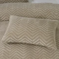 240x200/220 CHEVRON TEDDY brąz  kpl pościeli mikrofibra