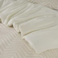 200x200/220 CHEVRON TEDDY krem  kpl pościeli mikrofibra