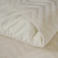 200x200/220 CHEVRON TEDDY krem  kpl pościeli mikrofibra