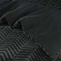 200x200/220 CHEVRON TEDDY antracyt  kpl pościeli mikrofibra
