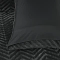 200x200/220 CHEVRON TEDDY antracyt  kpl pościeli mikrofibra