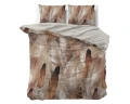 200x200/220 FEATHURA brąz  bawełna satynowa kpl pościeli