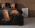240x200/220 TIGER ICON czarny  kpl pościeli mikrofibra