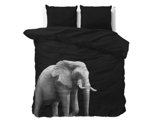 200x200/220 ELEPHANT czarny  kpl pościeli mikrofibra