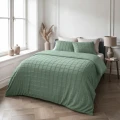 140x200/220 FAUX FUR CHECK ciemny zielony 140x200/220 kpl pościeli