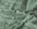 140x200/220 FAUX FUR CHECK ciemny zielony 140x200/220 kpl pościeli
