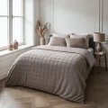 140x200/220 FAUX FUR CHECK brąz 140x200/220 kpl pościeli