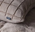 140x200/220 FAUX FUR CHECK brąz 140x200/220 kpl pościeli