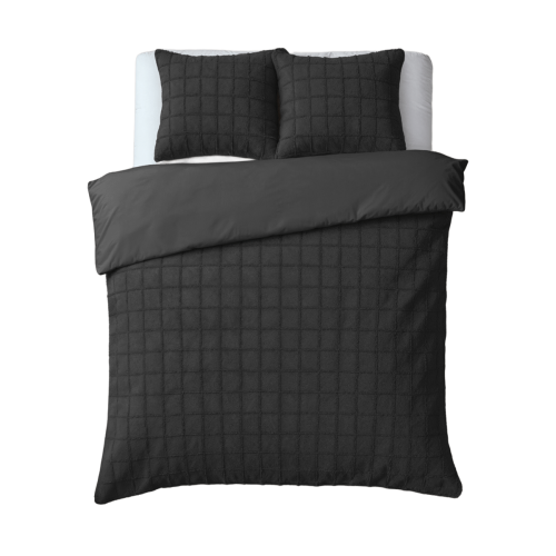 240x200/220 FAUX FUR CHECK czarny 240x200/220 kpl pościeli