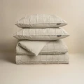 140x200/220 FAUX FUR CHECK beż 140x200/220 kpl pościeli