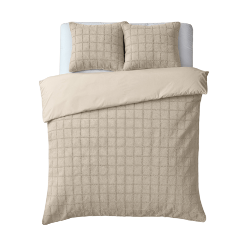 240x200/220 FAUX FUR CHECK beż 240x200/220 kpl pościeli