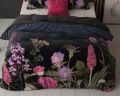 200x220 FELINE czarny kpl pościeli mikroperkal