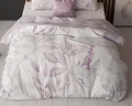 200x220 WATER LEAVES biały kpl pościeli mikroperkal