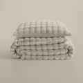 200x220 POM POM beż  teddy kpl pościeli