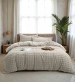 140x220 POM POM beż  teddy kpl pościeli