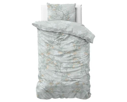 140x220 BLOSSOM niebieski  kpl pościeli mikrofibra