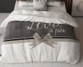 200x200/220 PURE LOVE mikrofibra biały  kpl pościeli
