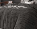 140x200/220 MOON AND BACK mikrofibra antracyt  kpl pościeli