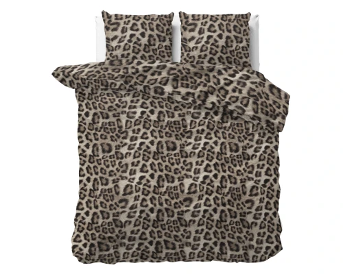 140x200/220 DEEP PANTHER brunatny kpl poscieli mikrofibra