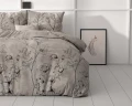 140x200/220 DORA brąz kpl poscieli mikrofibra