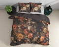 200x220 ART FLOWERS brąz kpl pościeli bawełna