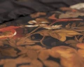 200x220 ART FLOWERS brąz kpl pościeli bawełna