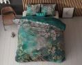 240x200/220 RADDISON FLOWER mikrofibra zielony  kpl pościeli